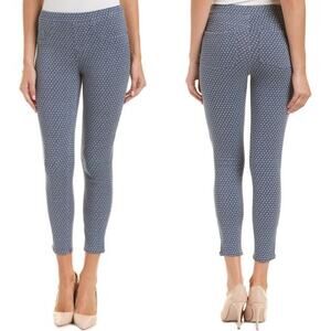 Spanx Jenish Blue Painted Dot Ankle Leggings Women’s Medium